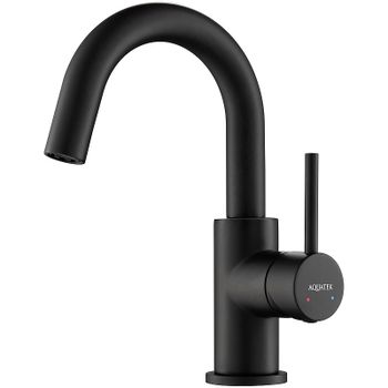 Смеситель для раковины Aquatek Европа AQ1307MB Черный матовый — фото 1, Смесители для раковины