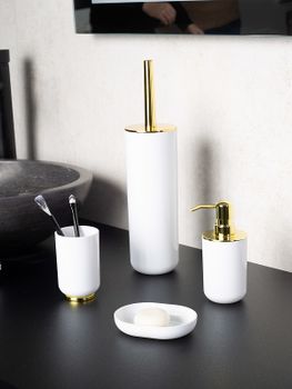 Ершик для унитаза Ridder Alba 2015441 Золото Белый — фото 2, Ершики для унитаза