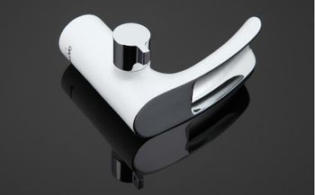 Смеситель на борт ванны Gappo G48 G1148-8 Белый Хром — фото 5, Смесители на борт ванны