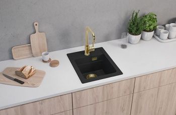 Кухонная мойка Alveus Granital Atrox 10 Carbon G91 400x500 1139771 Угольная — фото 3, Кухонные мойки