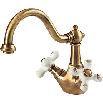 Смеситель для раковины Migliore Provance 19466 Бронза — фото 1, Смесители для раковины