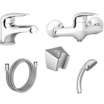 Комплект смесителей Ravak Suzan Set SN 70508019 Хром — фото 1, Готовые комплекты для ванной комнаты