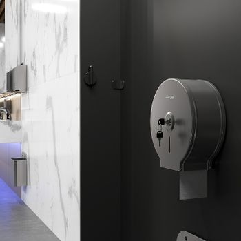 Диспенсер туалетной бумаги WasserKRAFT K-10025 Хром матовый — фото 4, Диспенсеры туалетной бумаги