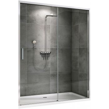 Душевая дверь Abber Komfort 170 AG93170 профиль Хром стекло прозрачное — фото 1, Раздвижные душевые двери