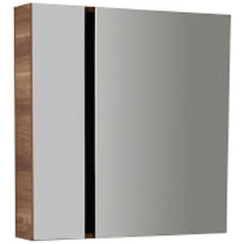 Зеркальный шкаф Creavit Verti 80 VE1080.00.VV с подсветкой Орех — фото 1, Зеркальные шкафы в ванную