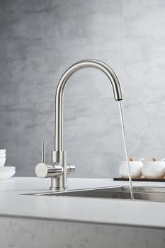 Смеситель для кухни Paulmark Essen Es213211-NI Никель — фото 7, Смесители для кухни