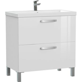 Тумба под раковину Cersanit Melar 80 64130 Белая — фото 1, Тумбы под раковину