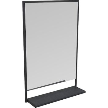 Зеркало 1MarKa Grunge Loft 60П Ц0000007990 Черное — фото 1, Зеркала в ванную комнату