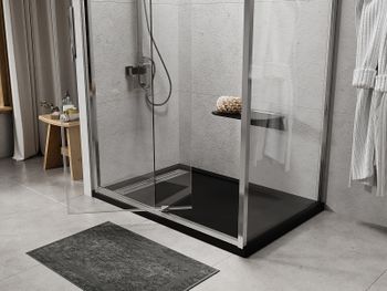 Душевой поддон из искусственного камня WasserKRAFT Abens 140x80 20T35 Черный матовый — фото 2, Душевые поддоны из искусственного камня