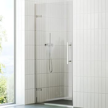 Душевая дверь Ravak Cool COSD1-90 X0VV70A00Z1 профиль Хром стекло Transparent — фото 1, Распашные душевые двери