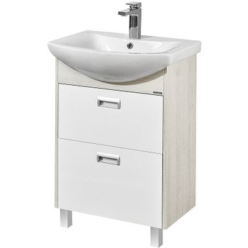 Товар: Тумба под раковину Aquaton Бекка PRO 60 1A196601BAC20 Белый Дуб сомерсет - фото 1 Тумба под раковину Aquaton Бекка PRO 60 1A196601BAC20 Белый Дуб сомерсет — фото 1, Тумбы под раковину