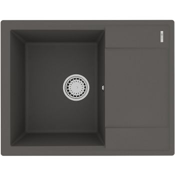 Кухонная мойка Lemark Imandra 640 9910023 Серый шелк — фото 1, Кухонные мойки