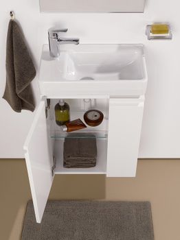 Тумба под раковину Laufen Pro 48 L 4.8300.1.095.479.1 подвесная Светлый дуб — фото 3, Тумбы под раковину