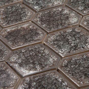 Мозаика Imagine Lab Brilliante Rombo Griggio 22,9x25 см — фото 2, Мозаика