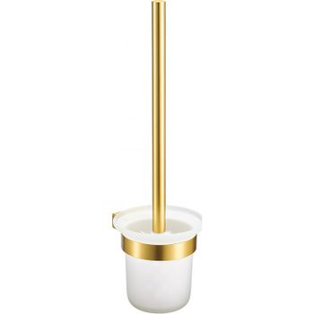 Ершик для унитаза Milacio Ultra MCU.964.GD Брашированное золото — фото 1, Ершики для унитаза