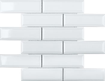 Керамическая мозаика StarMosaic Metro White Glossy KM82895 28,7x29,5 см — фото 1, Мозаика