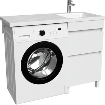 Тумба с раковиной Iddis Optima Home 110 R OPH11RBi95K Белый — фото 1, Тумбы с раковиной