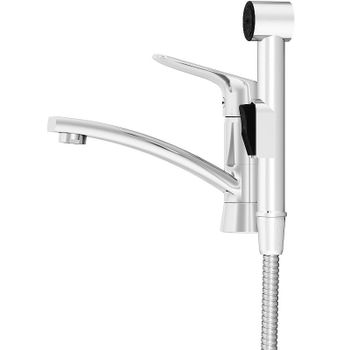 Смеситель для раковины Damixa Jupiter 770230001 с гигиеническим душем Хром — фото 3, Смесители для раковины