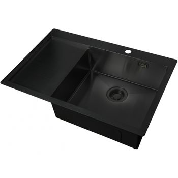 Кухонная мойка ZorG Light Grafit ZL R 780510-R GRAFIT Графит — фото 1, Кухонные мойки