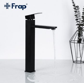 Смеситель для раковины Frap H802-6 F10802-62 Черный матовый — фото 2, Смесители для раковины