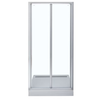 Душевая дверь Aquanet Alfa NAA6422 100 210022 профиль Хром стекло прозрачное — фото 1, Складные душевые двери