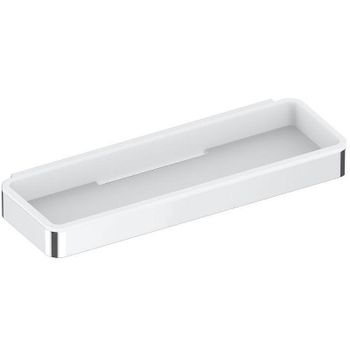 Полка корзина Keuco Plan 14958 010051 Хром Белая — фото 1, Полки для ванной и душа