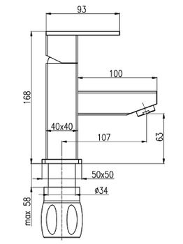 Смеситель для раковины Rav Slezak Loira LR526.5 Хром — фото 5, Смесители для раковины