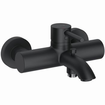 Смеситель для ванны Kludi Bozz 386913976 Черный — фото 1, Смеситель для ванны