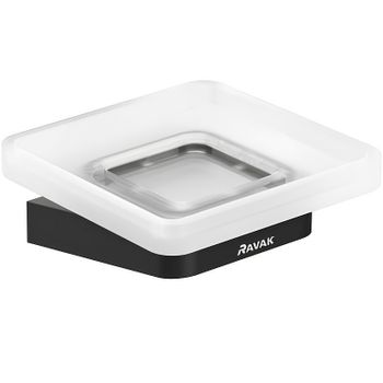 Мыльница Ravak 10° X07P556 Черная матовая — фото 1, Мыльницы