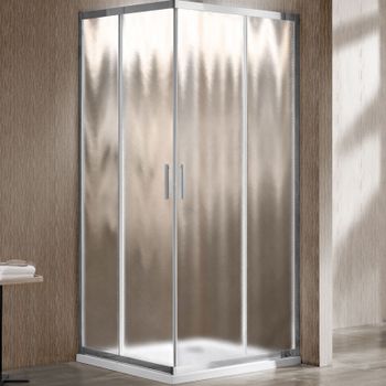 Душевой уголок Vincea Garda VSS-1G8010CH 100х80 профиль Хром стекло шиншилла — фото 1, Прямоугольные душевые уголки
