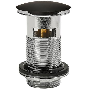 Донный клапан Wirquin Black touch 30722855 click-clack Черный — фото 1, Донные клапаны