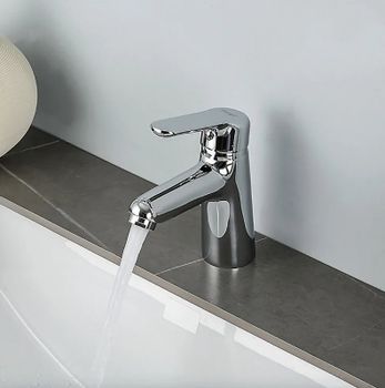 Смеситель для раковины Frap H17 F1017 Хром — фото 5, Смесители для раковины