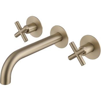 Смеситель для раковины Abber Wasser Kreis AF81121G Золото матовое — фото 1, Смесители для раковины