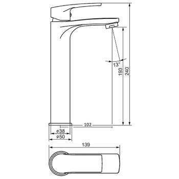 Смеситель для раковины Damixa Eclipse 2.0 480250000 Хром — фото 4, Смесители для раковины