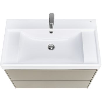 Тумба под раковину Roca Ona 80 A857630510 подвесная Бежево-серый матовый — фото 4, Тумбы под раковину