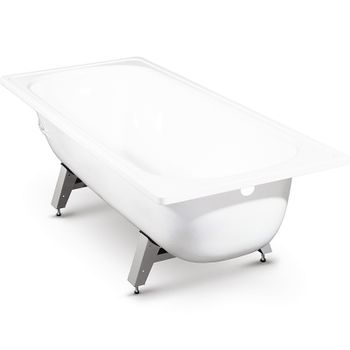 Стальная ванна ВИЗ Antica A-60001 160х70 без антискользящего покрытия — фото 2, Стальные ванны