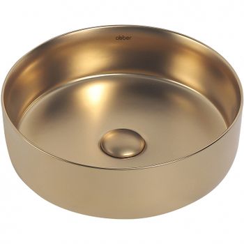 Раковина-чаша Abber Bequem 36 AC2108MMG Золото матовое — фото 1, Раковины накладные