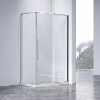Душевой уголок Vincea Slim-N 110x90 VSR-4SN9011CL профиль Хром стекло прозрачное — фото 1, Прямоугольные душевые уголки