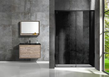 Душевая дверь Vincea Lugano 120 VDS-1L120CGB-1 профиль Черный стекло тонированное — фото 3, Раздвижные душевые двери