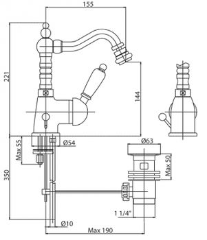 Товар: Смеситель для биде Cezares Vintage VINTAGE-BSM2-02-Sw Бронза - фото 2 Смеситель для биде Cezares Vintage VINTAGE-BSM2-02-Sw Бронза — фото 2, Смесители для биде