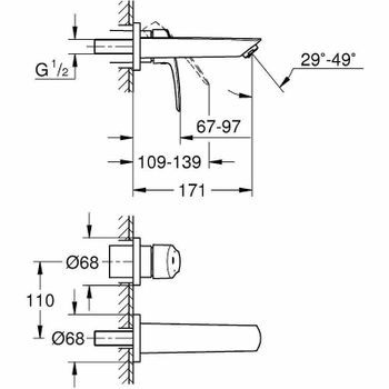 Смеситель для раковины Grohe Eurosmart 29337003 Хром — фото 5, Смесители для раковины