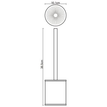Ершик для унитаза WasserKRAFT Rossel K-5727 Белый — фото 3, Ершики для унитаза
