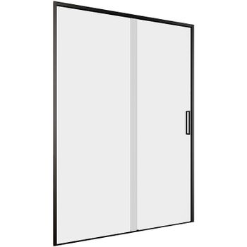 Душевая дверь Aquanet Pleasure Evo AE65-N130-BT 130 312539 профиль Черный стекло прозрачное — фото 1, Раздвижные душевые двери