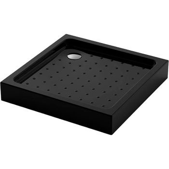 Акриловый поддон для душа Veconi Tezeo TZ-52B 90x90 TZ52B-90-C5 Черный — фото 1, Акриловые душевые поддоны