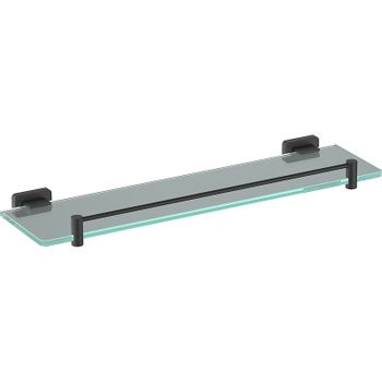 Стеклянная полка Schein Klimt 9272MB Черная матовая — фото 1, Полки для ванной и душа