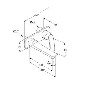 Смеситель для раковины Kludi Balance 522460575 Хром — фото 5, Смесители для раковины