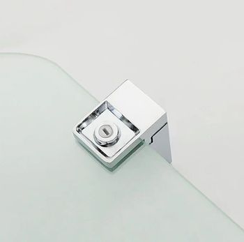 Стеклянная полка Frap F18 F1807 Хром — фото 6, Полки для ванной и душа