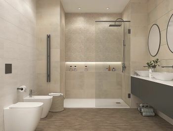 Керамическая плитка Creto Naomi Rock Line Nude NRL_P0010 настенная 30х60 см — фото 2, Керамическая плитка