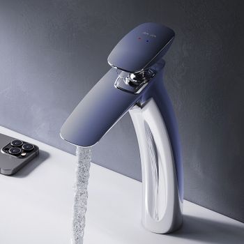 Смеситель для раковины AM.PM Spirit V2.0 F70A92200 с донным клапаном Хром — фото 3, Смесители для раковины