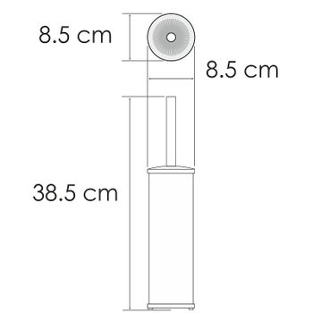 Ершик для унитаза WasserKRAFT K-1027BG Золото матовое — фото 3, Ершики для унитаза